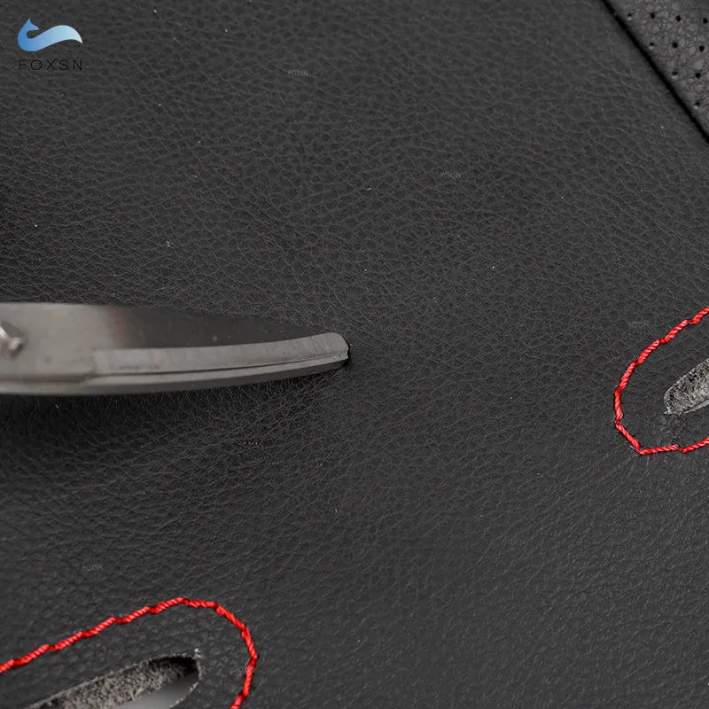 Embellecedor de volante en cuero para VW Golf 4 MK4 y Passat B5 - imagen 4