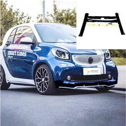 Para Benz Smart Fortwo 2Door 453 sin pintar, reequipamiento de la falda lateral alrededor de la barra delantera y el alerón de la barra trasera, parachoques inteligente