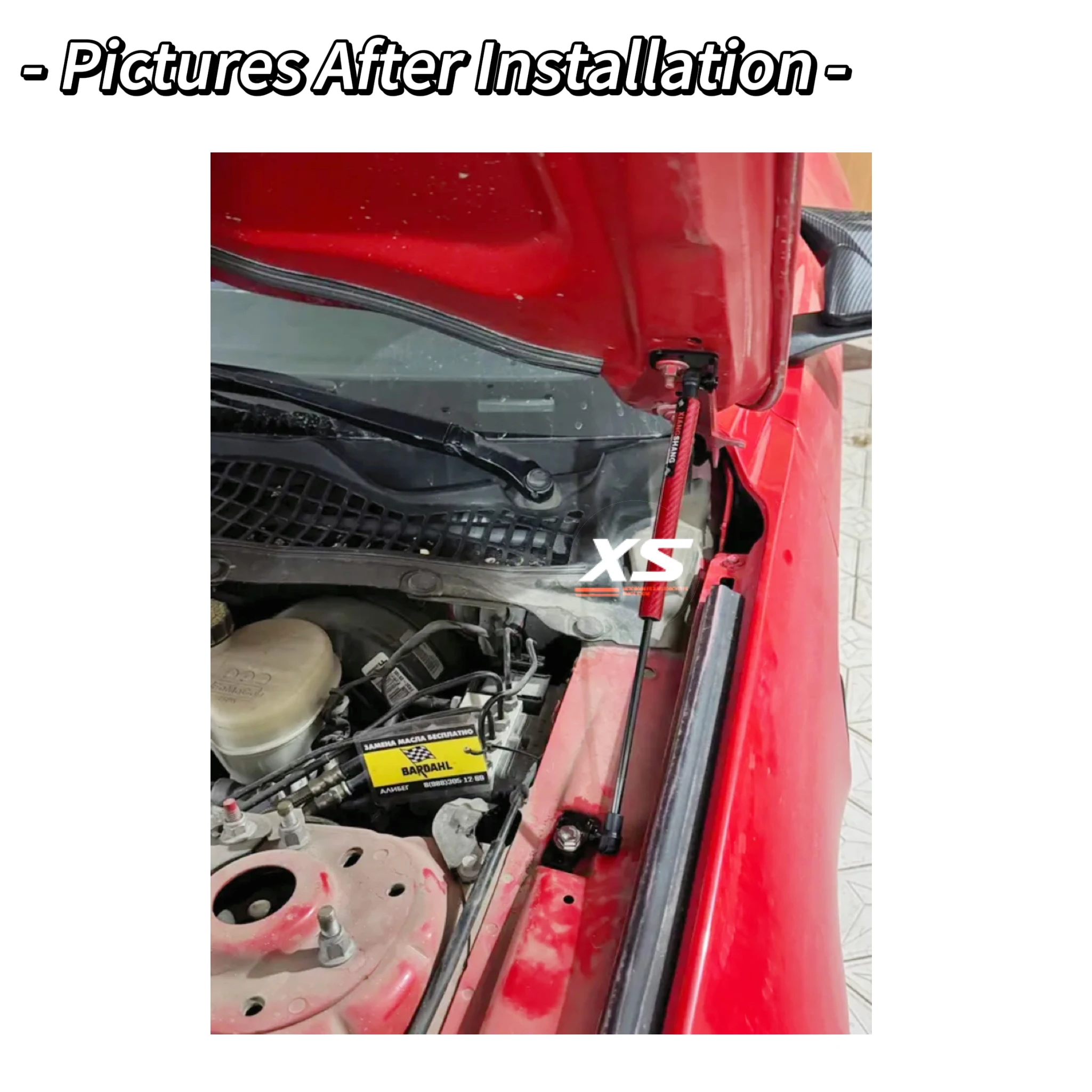 Amortiguadores de gas para capó Ford Mustang S550 2015-2023 - imagen 4