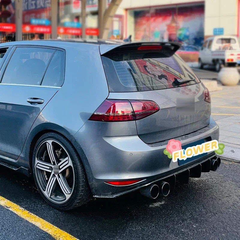 Volkswagen Golf MK7 R GTI Rline Difusor trasero negro 2014-2019 - imagen 5