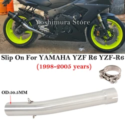 Silenciador de escape medio Yamaha YZF R6 1998-2005