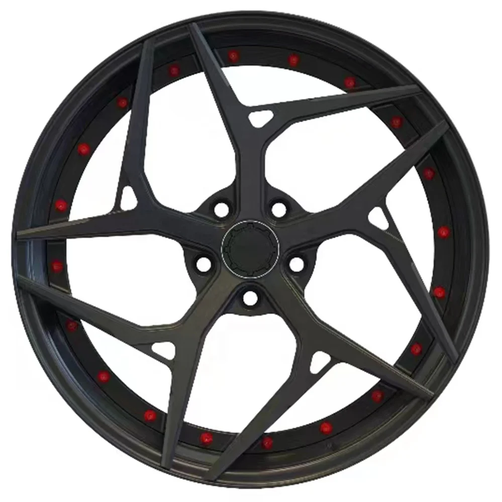 Llantas de coche de aleación 6061-T6 forjadas de 20 pulgadas estilo rueda de 2 piezas personalizadas de marca - imagen 4