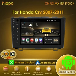 Hizpo Autoradio con GPS y CarPlay para Honda CR-V 2007-2011
