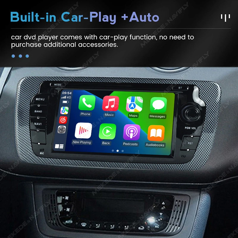 Radio Android MEKEDE con CarPlay inalámbrico para Seat Ibiza 6J - imagen 4