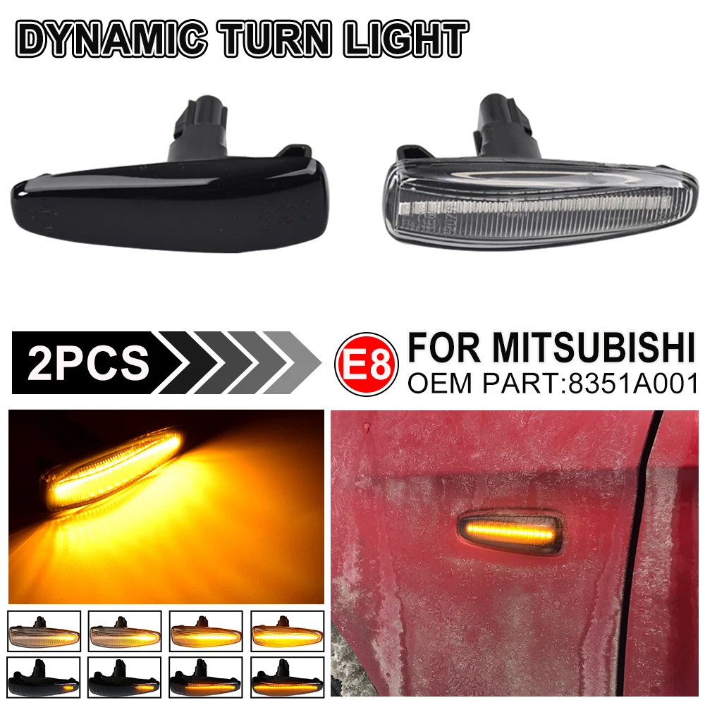 Intermitentes dinámicos LED laterales para Mitsubishi ASX, RVR y Evo X - imagen 2