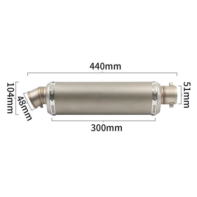 Sistema de escape compatible con Yamaha TMAX 500