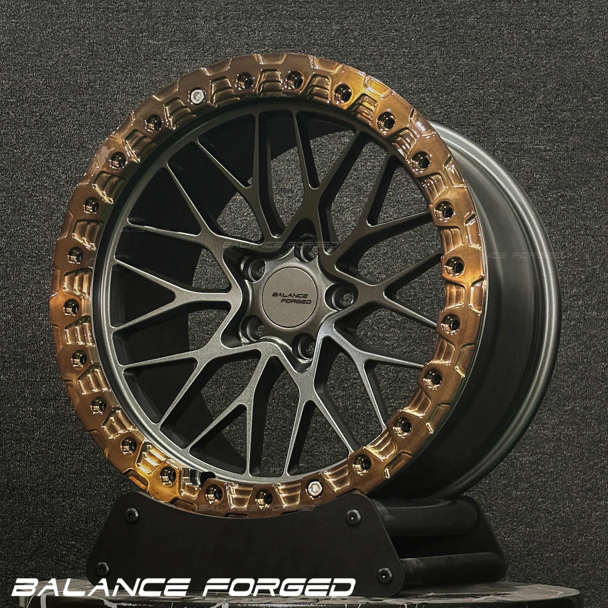 Equilibrio rueda forjada de 1 pieza 15 16 18 20 22 24 pulgadas llanta Jante Beadlock 5x114,3 5x130 6x139,7 para rueda de arrastre C8 C10 benz bmw - imagen 5