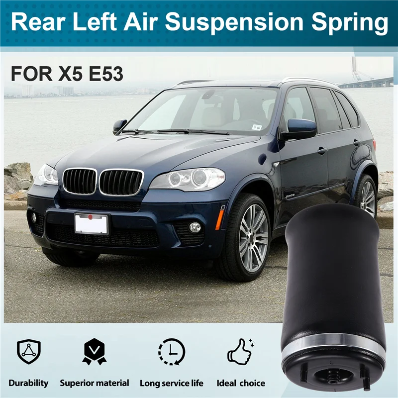Resorte de suspensión neumática trasero izquierdo BMW X5 E53 - imagen 2