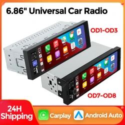 MEKEDE reproductor MP5 coche 1DIN Bluetooth USB CarPlay Android