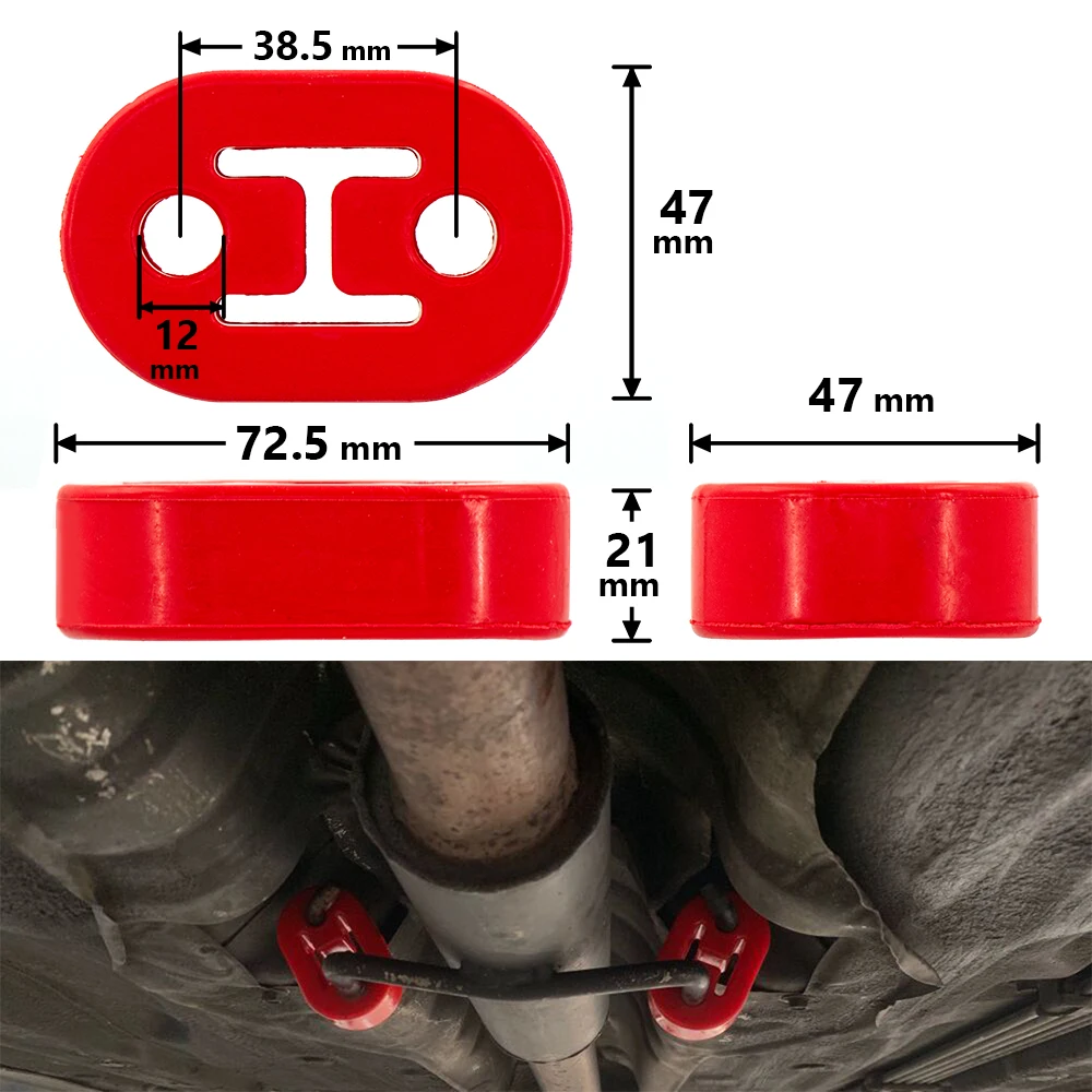 Silentblock de escape de 2 agujeros para VW y Audi 1.8/1.9/2.0 TDI - imagen 3