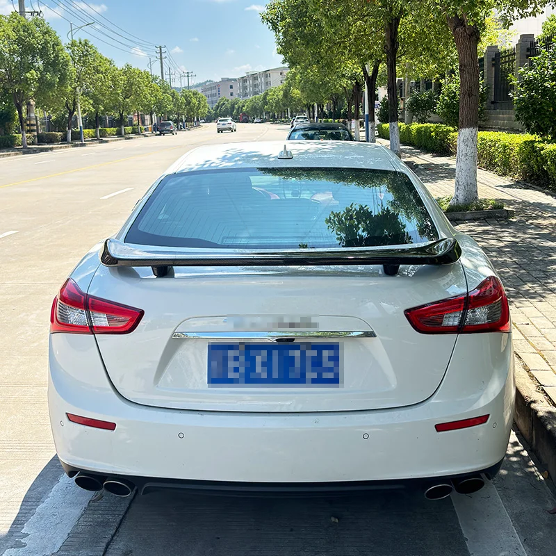 Para 2013-2022 Maserati Ghibli Quattroporte maletero trasero alerón alas tapa trasera alas ABS plástico Tuning Body Kit Accesorios - imagen 3