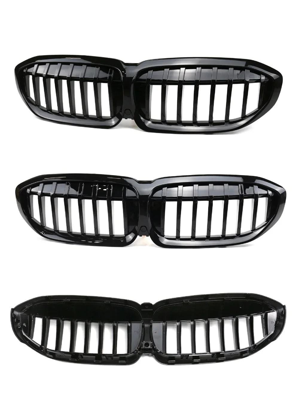 Parrilla delantera deportiva BMW Serie 3 G20 2020-2023 negro brillante - imagen 5