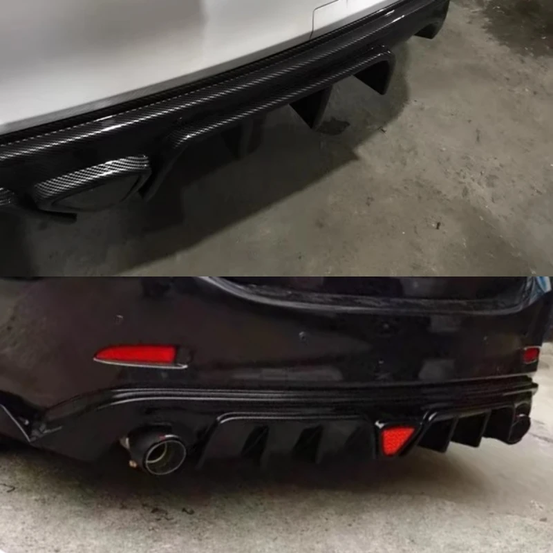 Labio trasero para Mazda6 ATENZA 2014-2023 nuevo estilo modificado negro mate brillo negro patrón de fibra de carbono alerón trasero - imagen 3