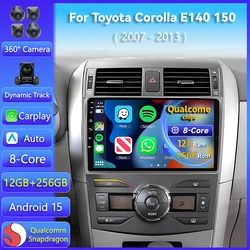 Radio multimedia Android 15 con CarPlay – Toyota Corolla E140
