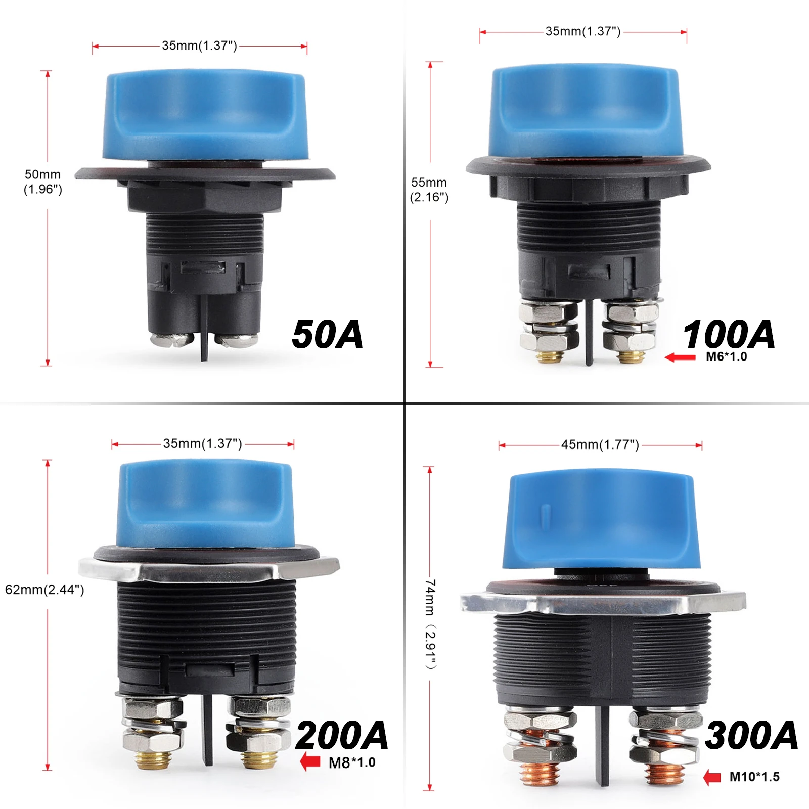 Seccionador de batería 12 V para coche, camión, barco y moto - imagen 2