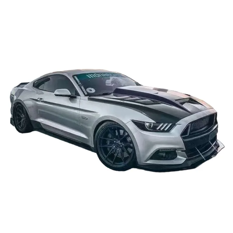 Cubierta de capó de motor fibra de carbono Ford Mustang 2015-2017 - imagen 4