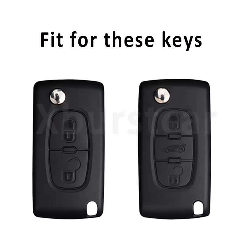 Funda TPU para llave de 2 y 3 botones – Peugeot 107-5008, Citroën C5 - imagen 2