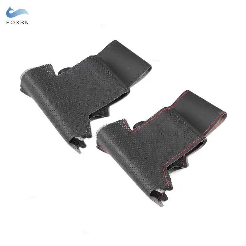 Funda de volante de cuero cosida a mano Toyota Hilux/Fortuner - imagen 2