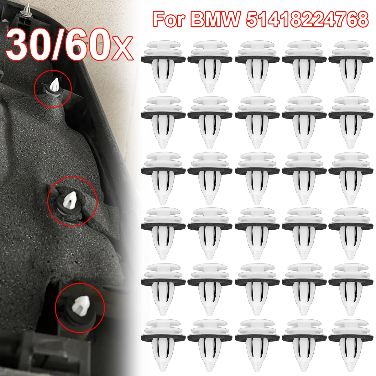 Clips fijación salpicadero BMW X1-X5