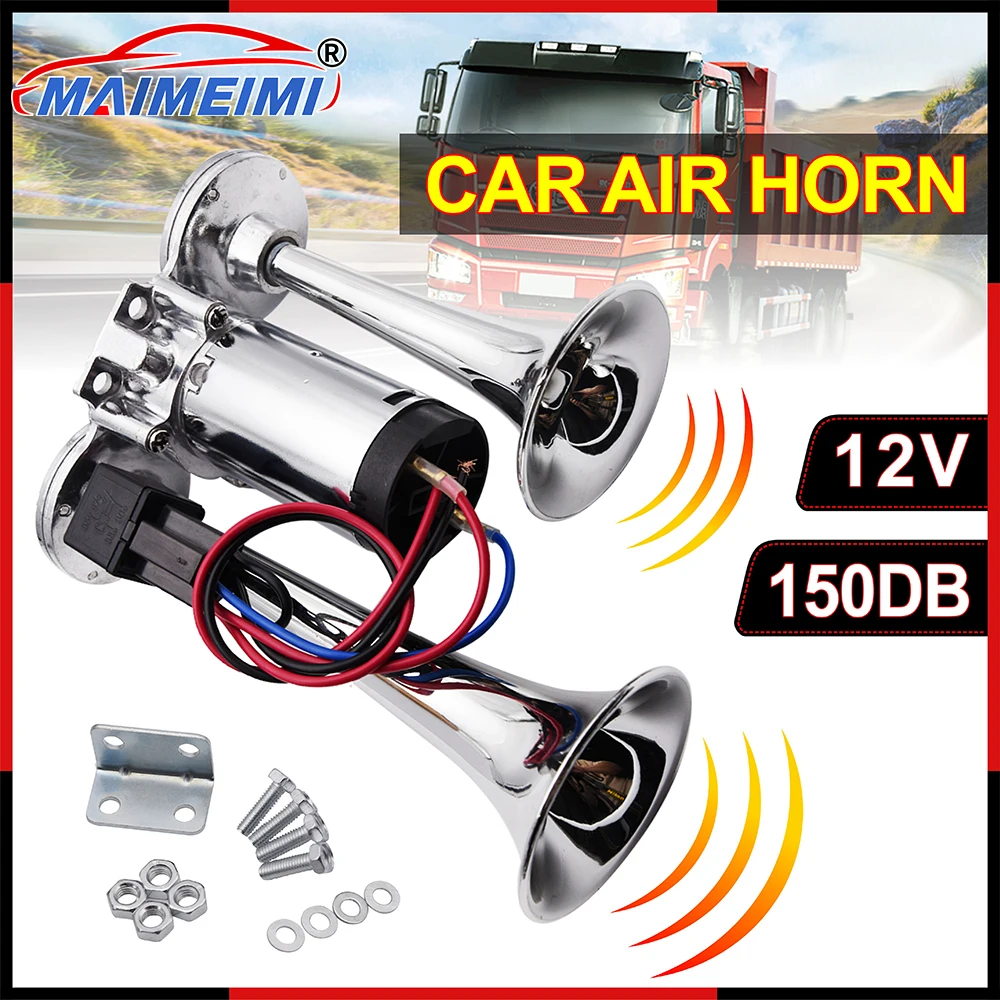 Bocina eléctrica de trompetas 12 V para coche y SUV, 150 dB - imagen 2