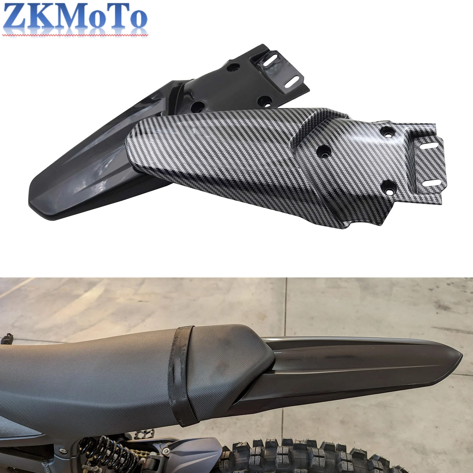 Guardabarros trasero Sting, accesorios para motocicleta, protector contra salpicaduras trasero, patrón de fibra de carbono para TALARIA Sting MX3 MX4 MX5