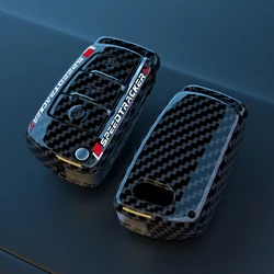 Funda llave Audi fibra de carbono con carcasa ABS para A1 A3 A4 Q3