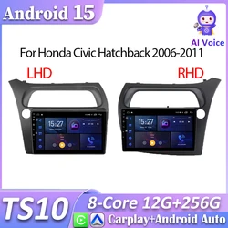 Radio Android Honda Civic Hatchback 2006-2011 con CarPlay y GPS