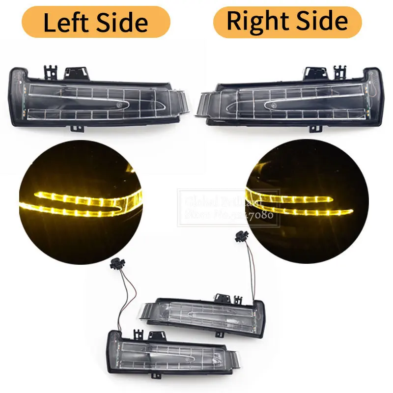 Luz LED intermitente para espejo retrovisor Mercedes W221 W212 W204 - imagen 2