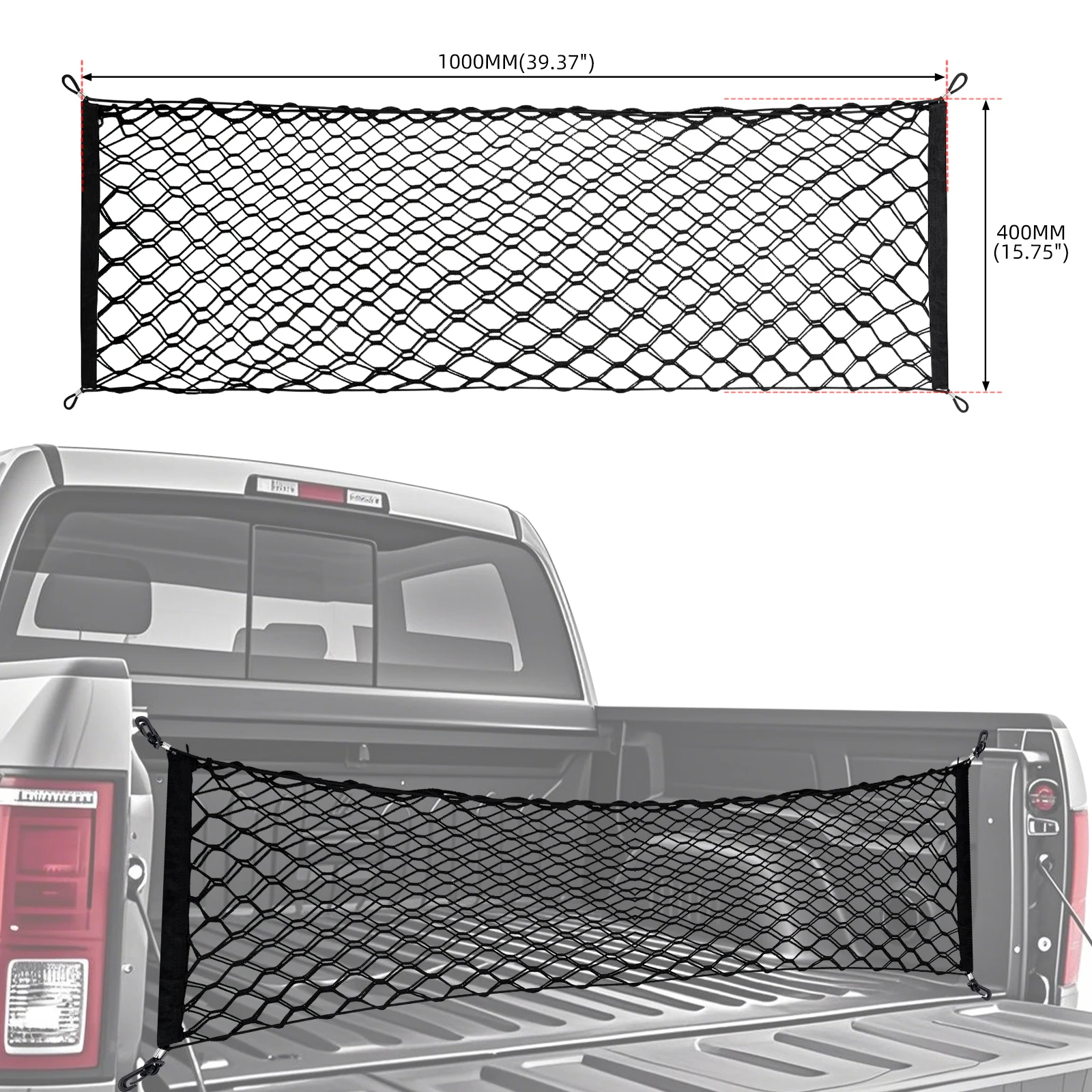 RASTP Red elástica de carga para caja Ford F-150, F-250, F-350 y F-450 - imagen 2