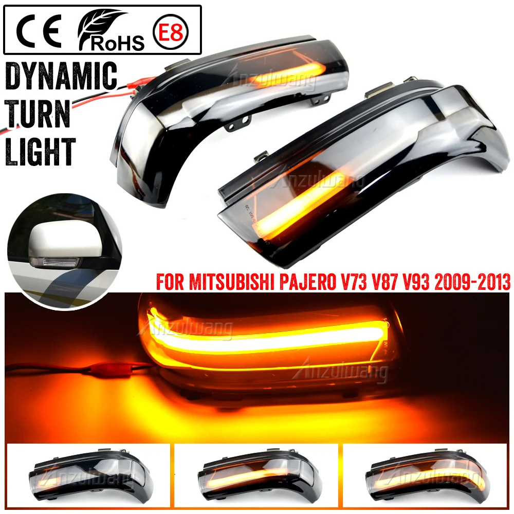 Luz intermitente dinámica LED para espejo del Pajero 2006-2019