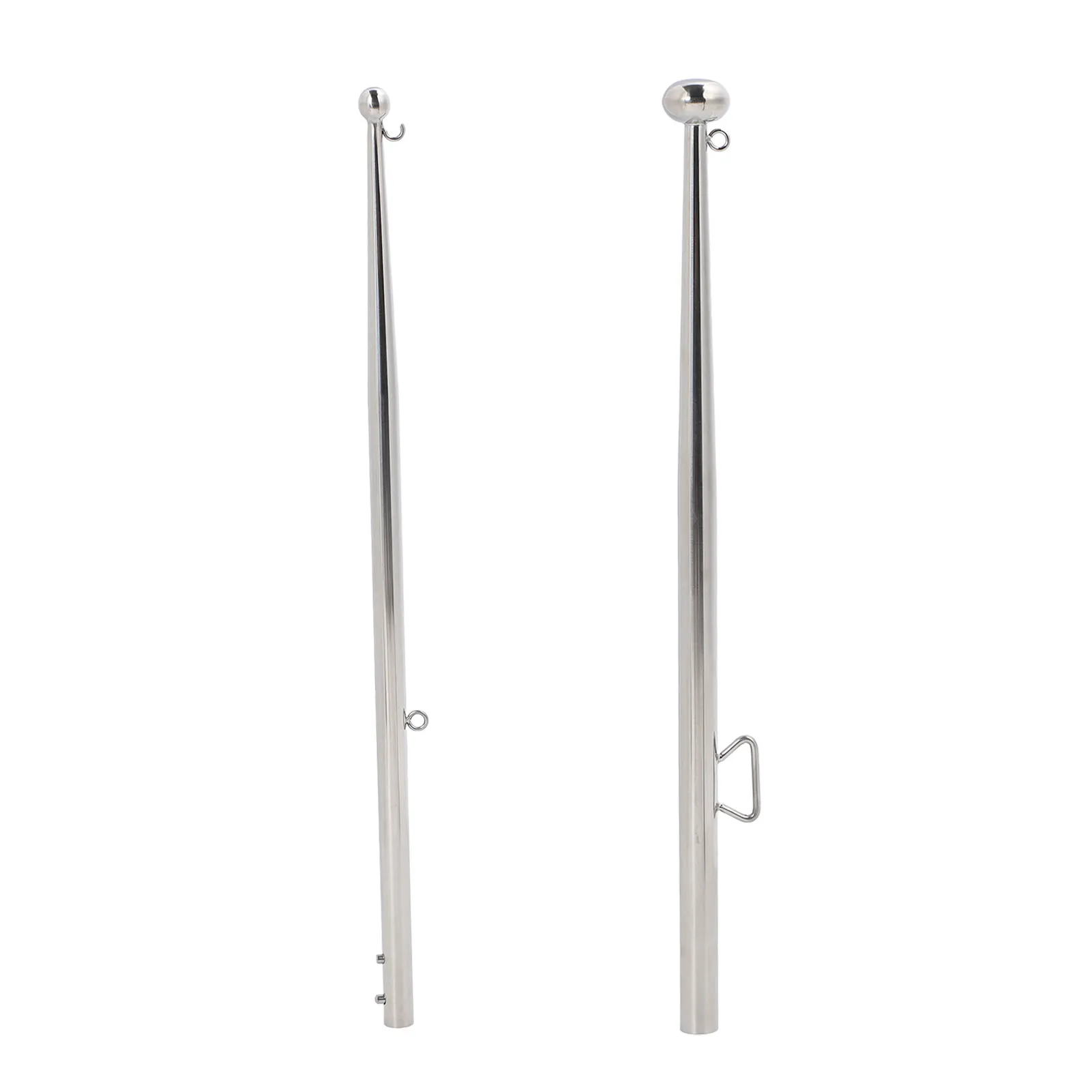 Asta náutica para bandera de 610 mm con soporte de raíl de acero inoxidable 316 - imagen 2