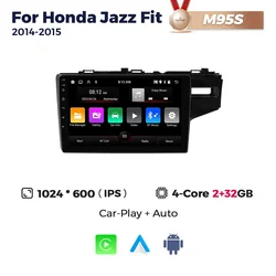 MEKEDE Radio Android 13 con CarPlay para Honda Jazz 2014-2015