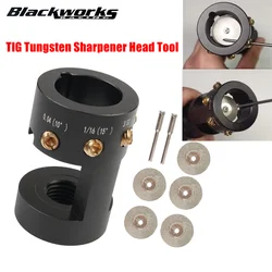 Afilador electrodos tungsteno TIG cabezal ajustable múltiples ángulos