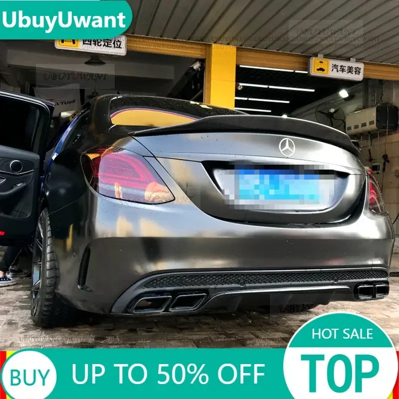 UBUYUWANT alerón trasero carbono negro brillo Mercedes C W205 Sedán