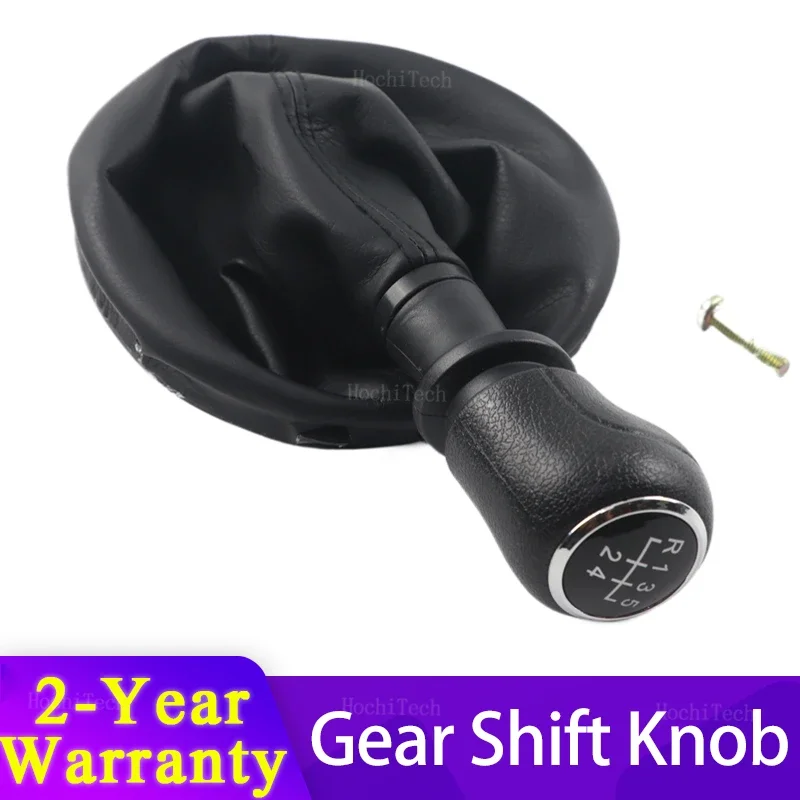 Pomo palanca de cambios de cuero Volkswagen Transporter T5/T6 5-6V