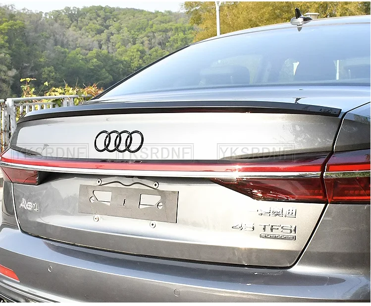 Alerón de maletero ABS efecto carbono para Audi A6 C8 2019-2022 - imagen 4