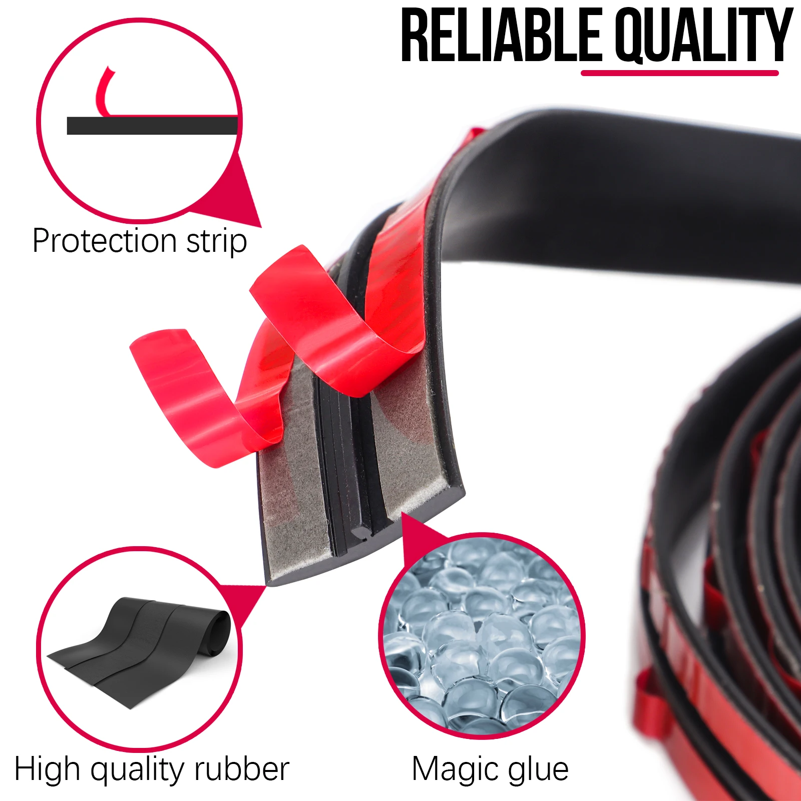 Kit burlete adhesivo goma coche – Juntas ventanas parabrisas universal - imagen 3