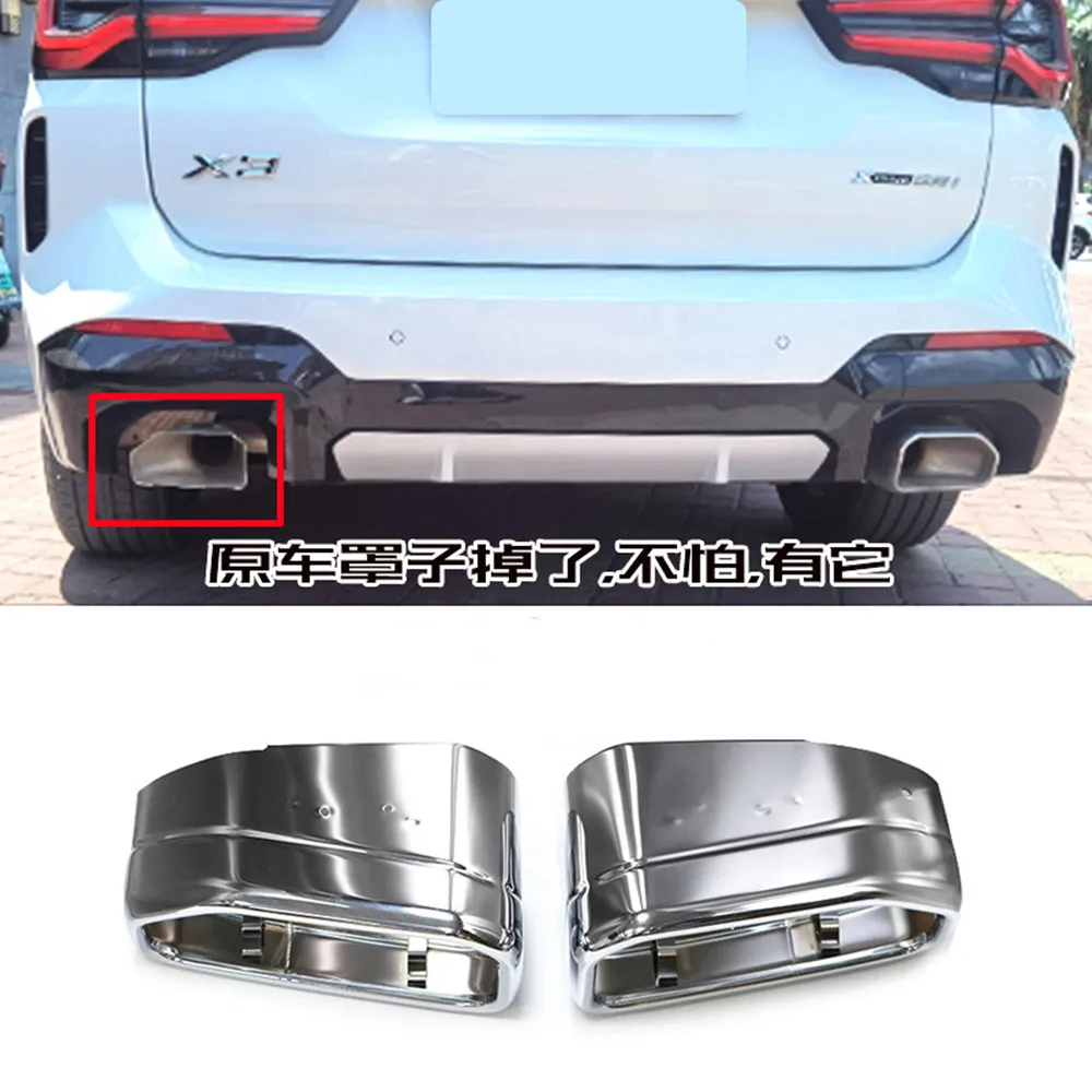 Puntas de escape cuadradas negras inox 304 BMW X3 G01/X4 G02 - imagen 4
