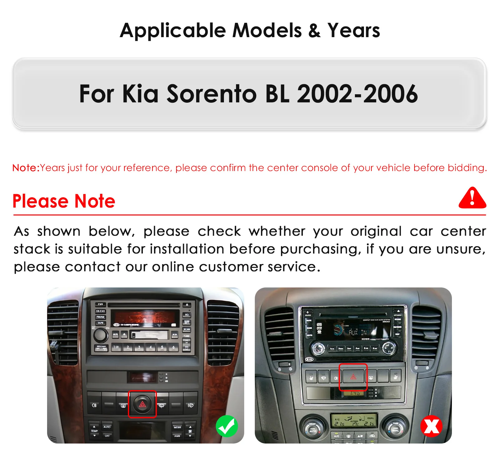 Autoradio 2 DIN Android 13 con CarPlay y GPS para Kia Sorento BL - imagen 2