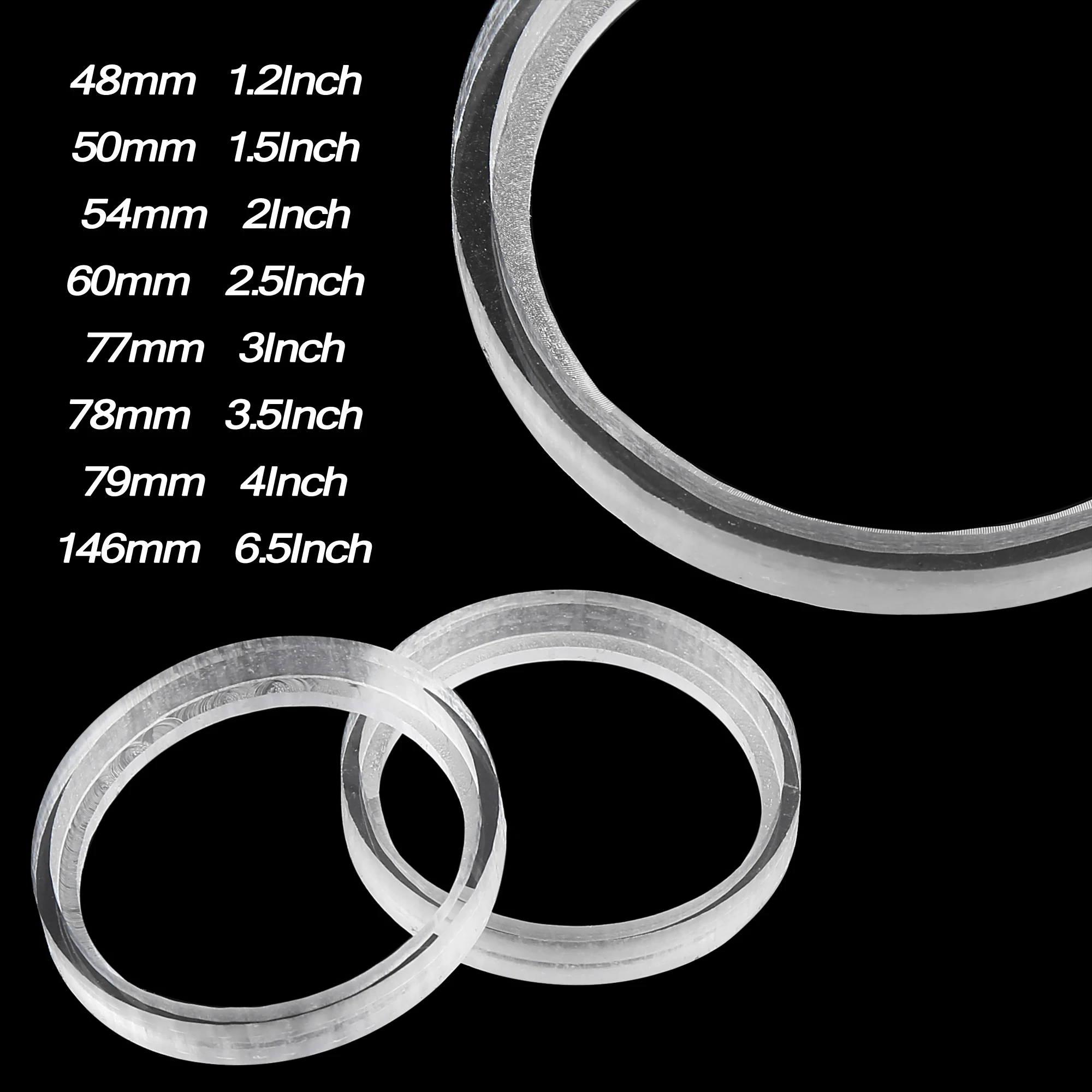 Anillos adaptadores acrílicos para altavoces de coche X Autohaux
