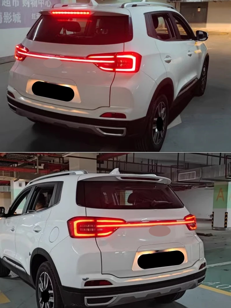 Faros LED Chery Tiggo 5X 4Pro traseros cromados negros 2019-2024 - imagen 5