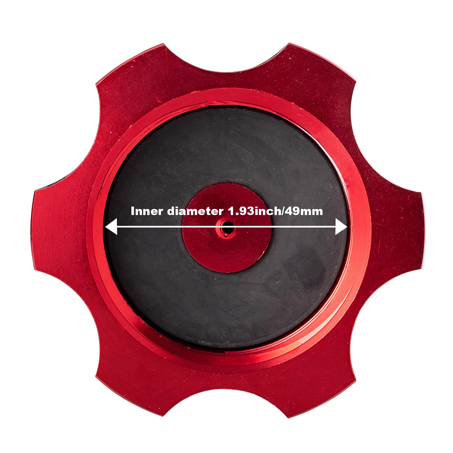 Vista frontal y lateral de la tapa