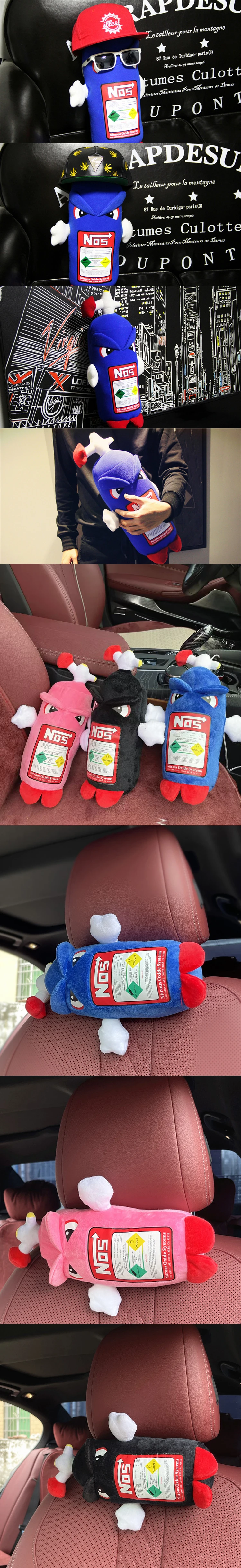 Reposacabezas felpa JDM estilo botella