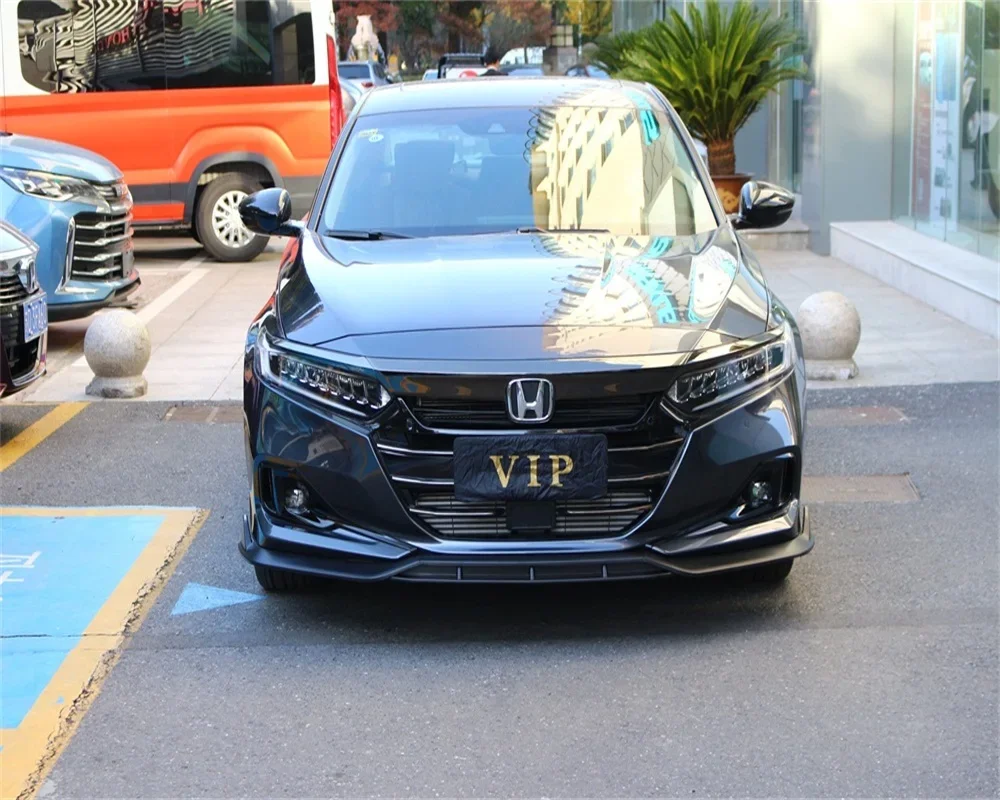 Labio delantero negro mate para el parachoques del Honda Accord