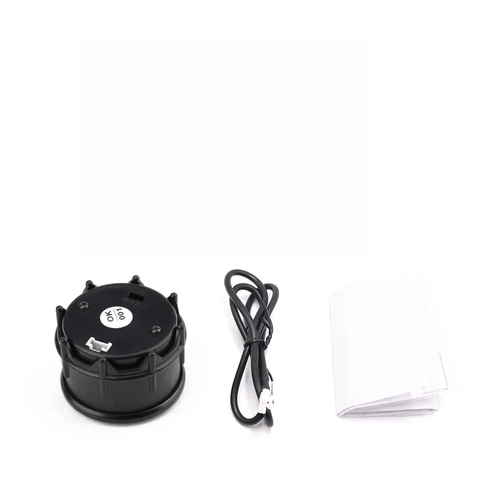 Voltímetro digital coche 52mm LED azul 8-18V universal cara negra - imagen 5