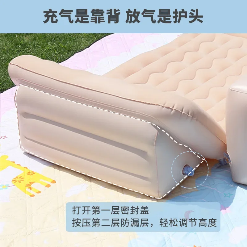 Colchón inflable para coche – cama viaje plegable asientos traseros - imagen 4