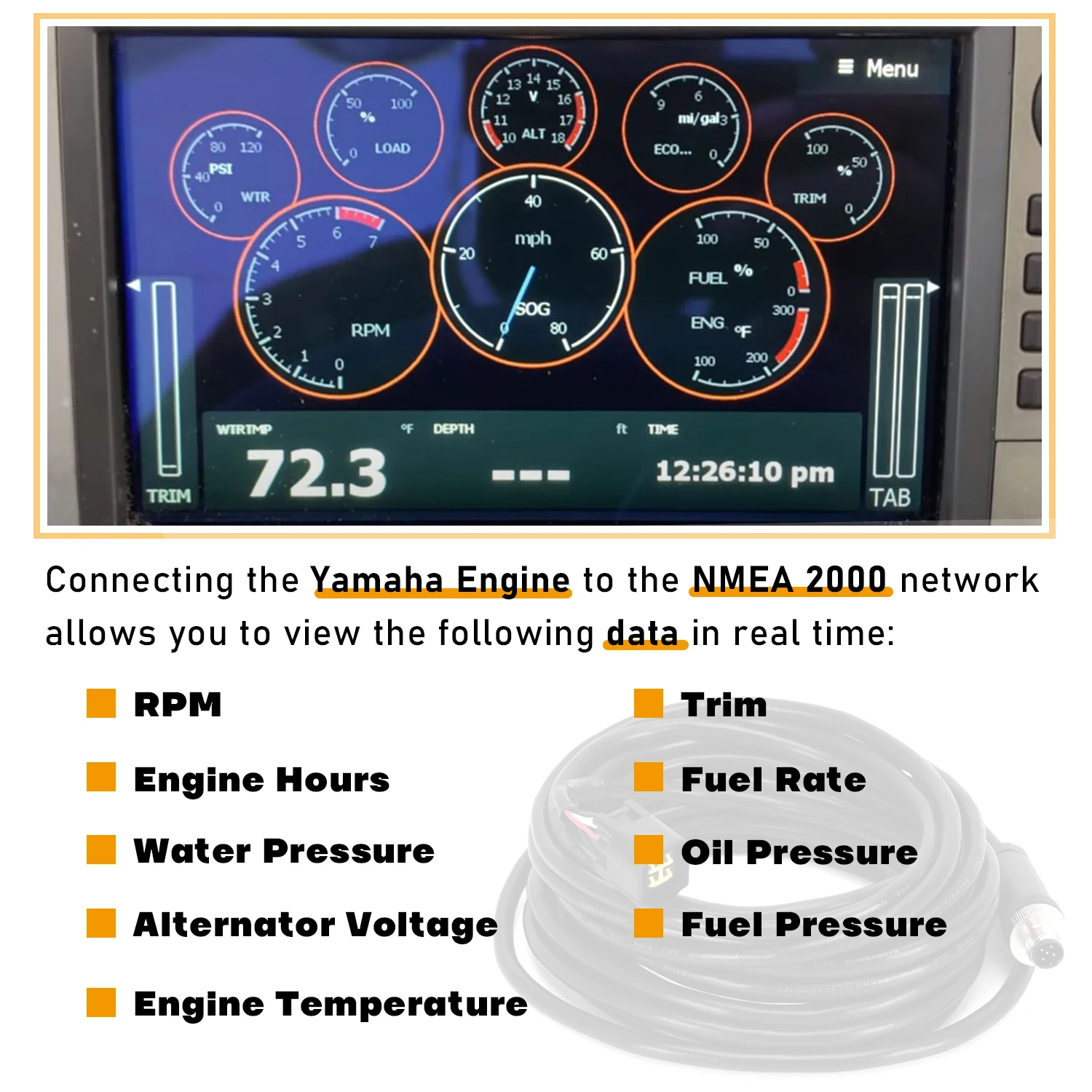 000-0120-37 Cable NMEA 2000 Yamaha Lowrance Simrad - imagen 4
