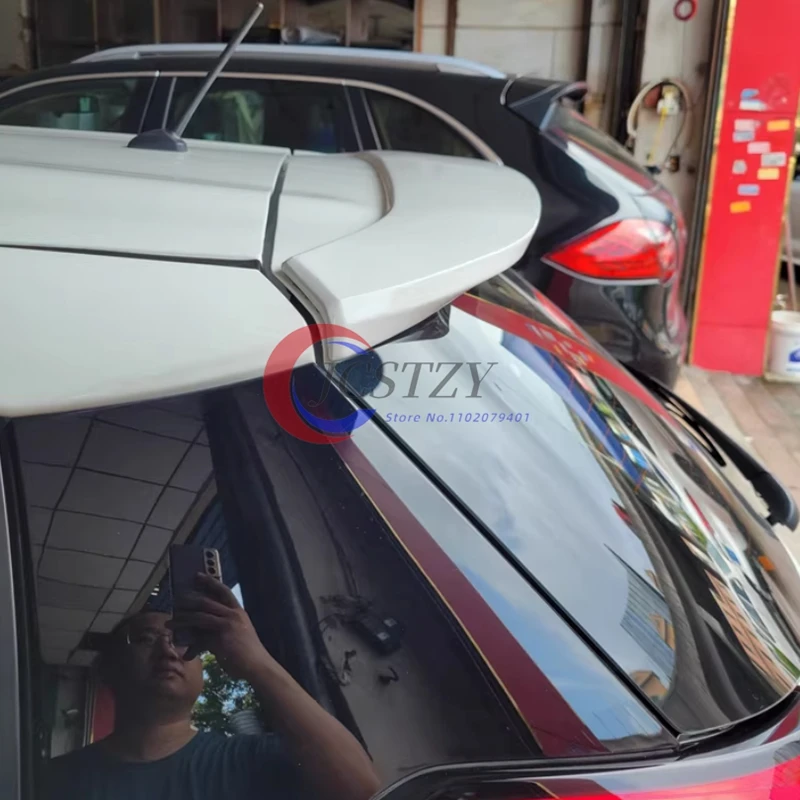 Para Toyota Yaris Spoiler 2014 - 2022 ABS plástico sin pintar Color alerón trasero del techo alerón del maletero estilo del coche - imagen 2