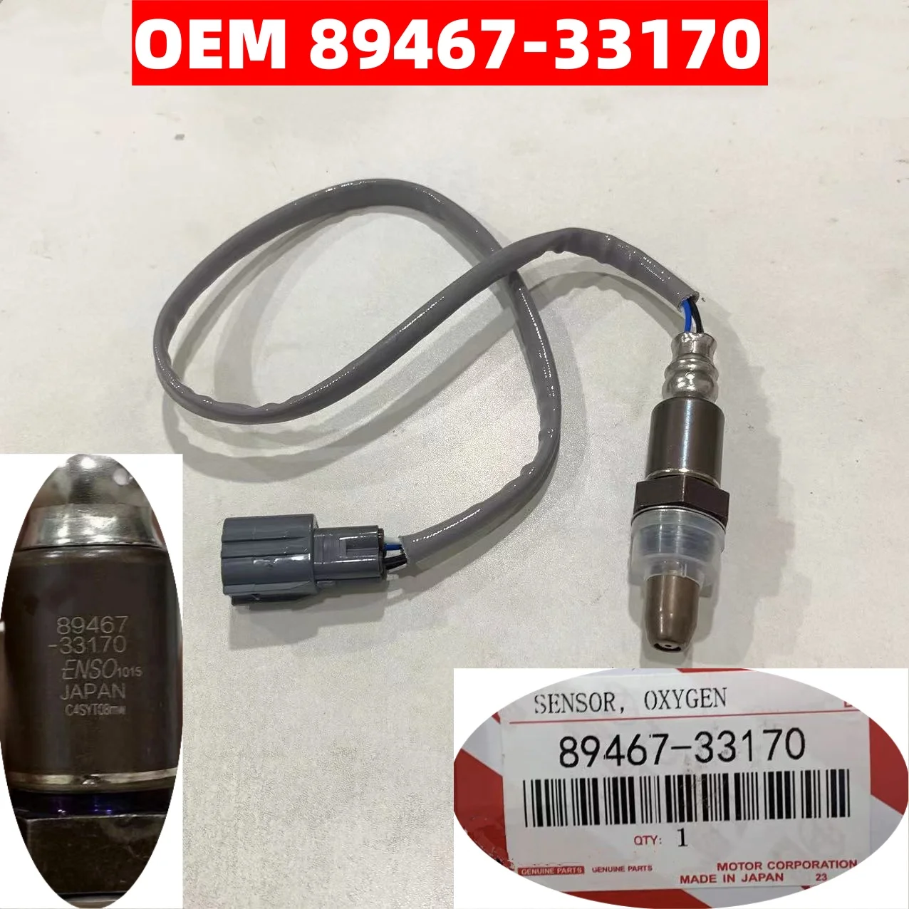 89467-33170 Nuevo sensor de oxígeno delantero para Toyota Highlander y Lexus 894673170