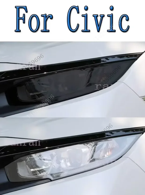 Protector faros TPU ahumado Honda Civic 2016-2021